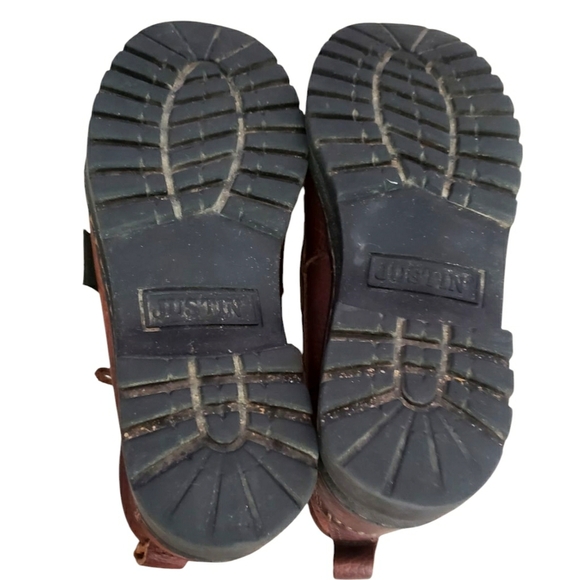 Justin Boots Womens Brown 4 Chukka Ankle Lace-Up Leather Riding Ranch Cowgirl - Picture 10 of 13